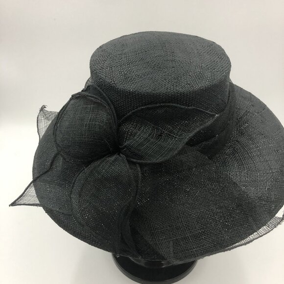? BETMAR New York Black Sinamay Statement Hat main image 6